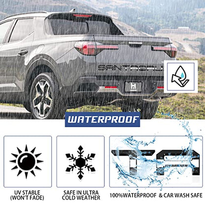 Tailgate Inserts Letters Compatible for 2022 2023 2024 2025 Santa Cruz 3D Raised & Strong Adhesive Decals Letters Rear Emblem Decal Sticker Compatible for Santa Cruz Accessories