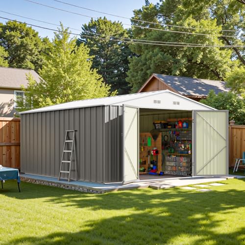 10x12 FT Metal Outdoor Storage Shed