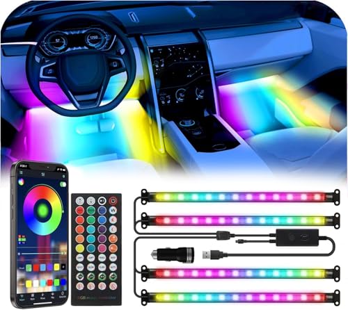 RGB IC Car Interior Lights (4 Count)