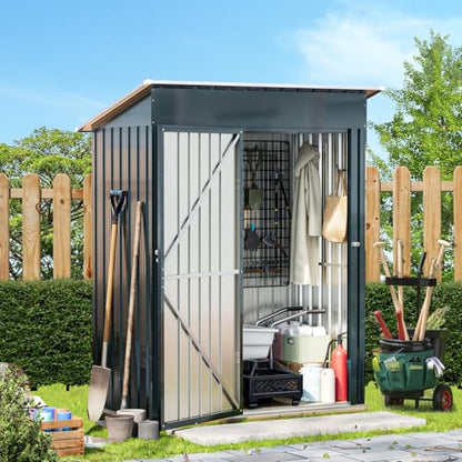 Vertical Outdoor Steel Storage Shed