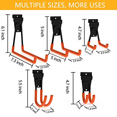 Slatwall Hooks Slatwall Accessories Utility Hooks Garage Storage Tool Organizer Large Heavy Duty Garage Panels Hooks for Ladders Bulk Items