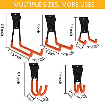 Slatwall Hooks Slatwall Accessories Utility Hooks Garage Storage Tool Organizer Large Heavy Duty Garage Panels Hooks for Ladders Bulk Items