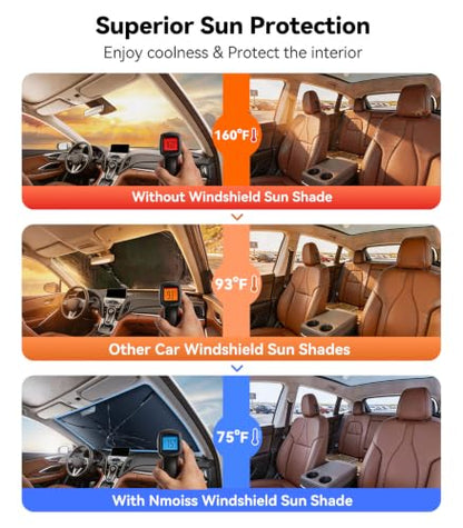 Vinyl Coating Heat Shield] Windshield Sun Shade Umbrella Custom for Acura RDX