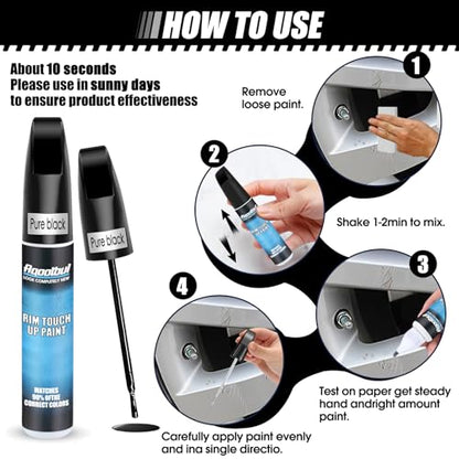 Matte Black Rim Touch Up Paint