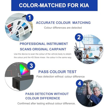 Snow White Pearl SWP Touch Up Paint for Kia OEM Color Match Car Paint Pen