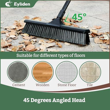 18" Push Broom for Deck Driveway Patio Garage