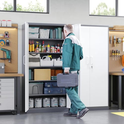Metal Storage Cabinet with Lock Door