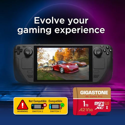 for Switch 1 Only】 GIGASTONE 1TB Micro SD Card