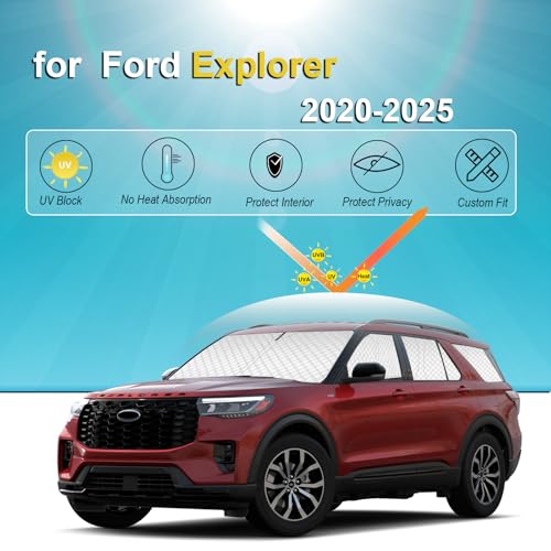 8pcs Thicken Sun Shades for Ford Explorer 2020 (8 Count)