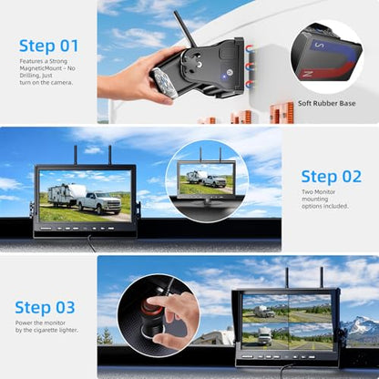 Magnetic RV Wireless Backup Camera (5 Count)