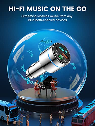FM Transmitter for Car Bluetooth 5.3