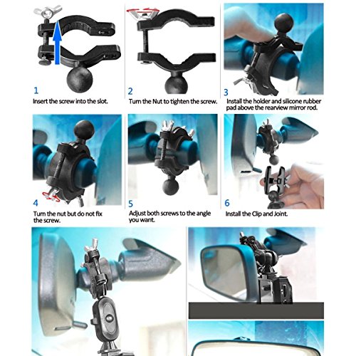 Easy Install Car Rearview Mirror Radar Detector Mount for Escort Max
