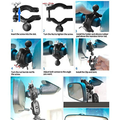 Easy Install Car Rearview Mirror Radar Detector Mount for Escort Max