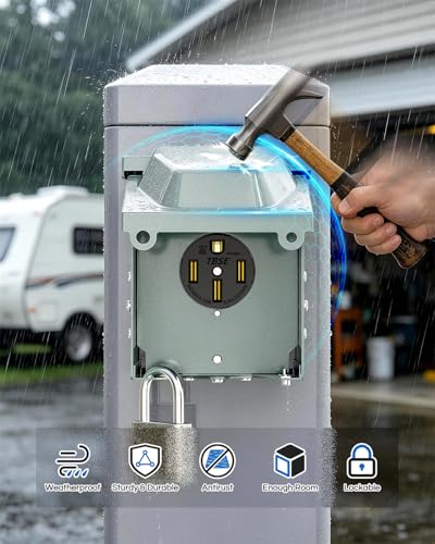 50 Amp RV Power Outlet Box