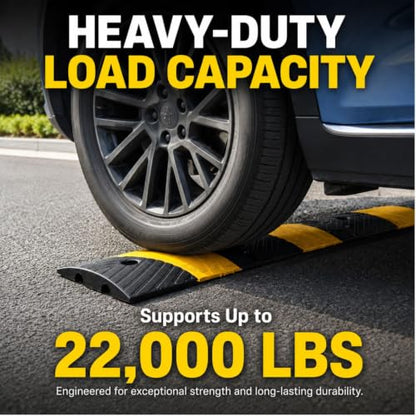 2 Pack 72 Inch Heavy Duty Rubber Speed Bump Hump