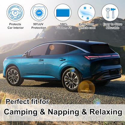 Window Shades for Nissan Murano 2025 2026 Accessories Car Side Full Windows Rear Windshield Sun Shade Sun UV Rays & Privacy Protection for Camping 5PCS (5 Count)