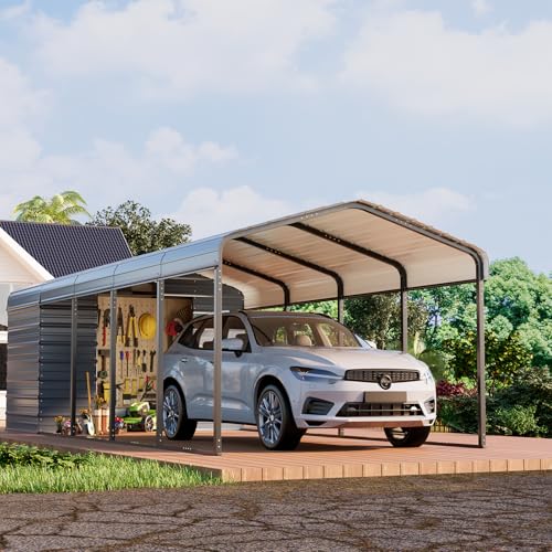 10x25 FT Carport Storage Shed 2