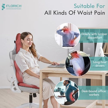 Car Seat Cushion and Lumbar Support Pillow for Office Chair Car