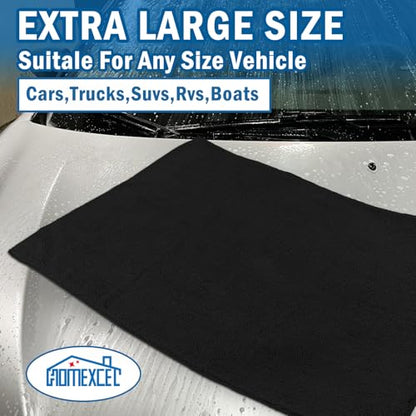 Professional Large Microfiber Car Drying Towels 2 Pack (2 Count)