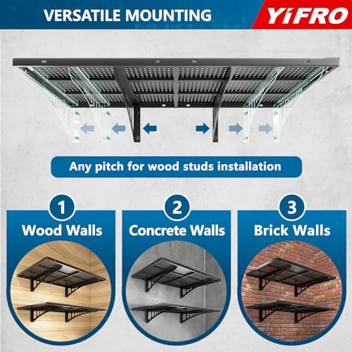 2 Pack 2x3ft Heavy Duty Garage Wall Shelving (24 System)
