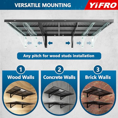 2 Pack 2x3ft Heavy Duty Garage Wall Shelving (24 System)