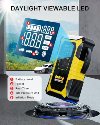 A3 12V 3000A Portable Jump Starter with Air Compressor