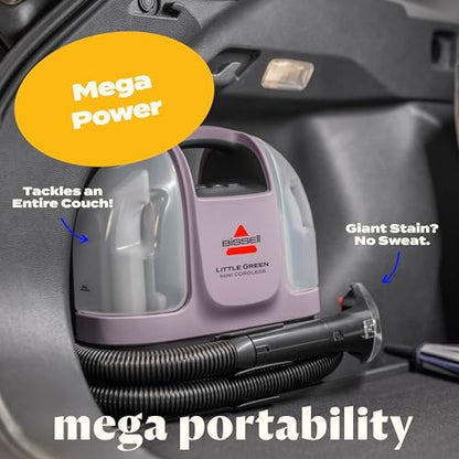 Little Green Mini Cordless Portable Carpet and Upholstery Deep Cleaner