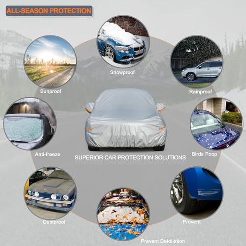 6 Layers Waterproof Car Cover for Honda Accord Sedan