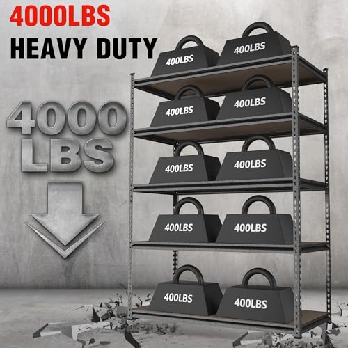 5 Tier Adjustable Metal Shelving