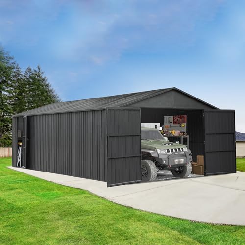 Domi 12'x25' Heavy Duty Garage Shed
