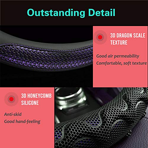Small Size 14In Round Steering Wheel Cover Great Grip