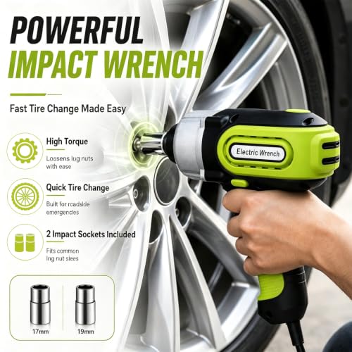 Electric Car Jack Kit 5Ton 12V Hydraulic