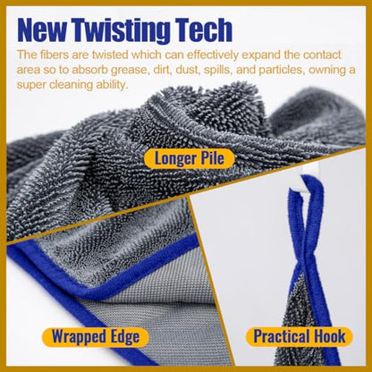 Microfiber Towel Car Drying Detailing Wash Cloth Car Care