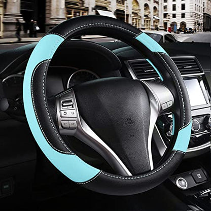 Leather Car Steering Wheel Cover