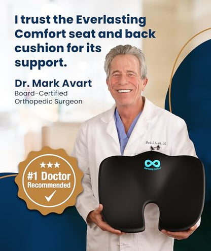 Doctor Recommended Memory Foam Seat Cushion for Office Chairs & Car