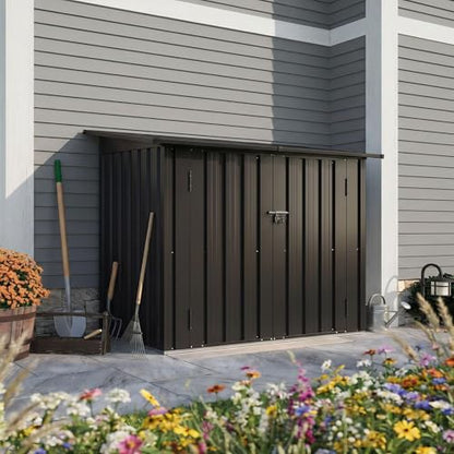 Outdoor Storage Cabinet 35 Cu.Ft Metal Storage Shed with Floor