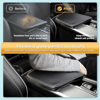 Central Console Armrest Box Cover Fit for Volov 2021 2022 2023 2024 2025 2026 XC60 S60 SPA Cover Car Armrest Cover Auto Center Console Pad