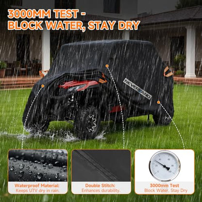 UTV Cover Heavy Waterproof Denier Oxford Cloth for Polaris RZR Yamaha Can