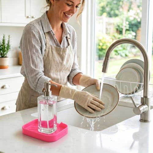 Silicone Soap Dish with Drain Spout