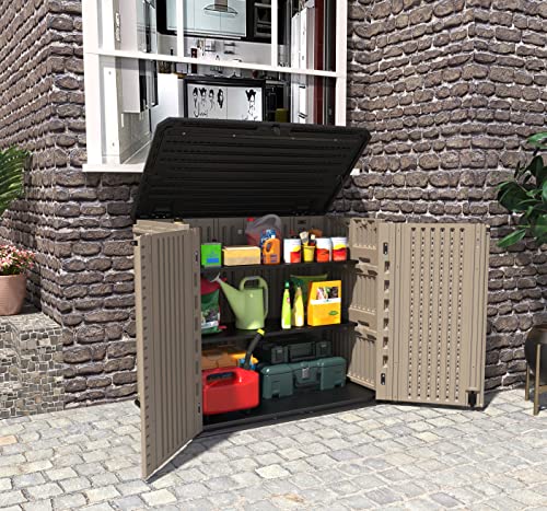 Metal Laminate Shelving for 26 Cu.ft Horizontal Storage Shed