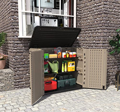 Metal Laminate Shelving for 26 Cu.ft Horizontal Storage Shed