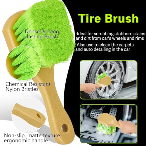 Car Wash Brush with Long Handle (7 Count)
