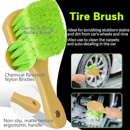 Car Wash Brush with Long Handle (7 Count)