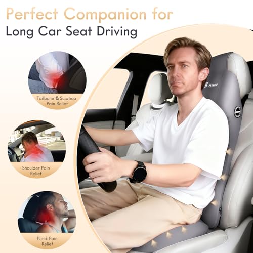 Memory Foam Car Seat Cushion and Lumbar Support Headrest Pillow Ergonomic 2