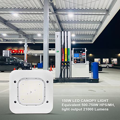 LED Gas Station Canopy Light 150W Garage Carport Light Fixture 5700K