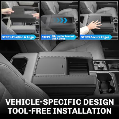 for 2026 Toyota Tundra Armrest Cover for 2026 Toyota Tundra Accessories 2026 Tundra Center Console Cover Silicone Full Cover Middle Console Protection