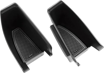 GGCLIMAX Car Organizers And Storage Door Handle Storage Box Compatible with Tesla Model 3/Y 2021-2025 Anti-Slip Scratch-Resistant Organizer With Non-Slip Mat(A 2PCS)