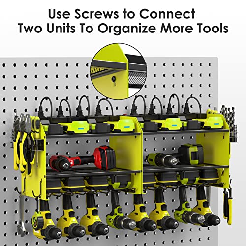 Wall Mount Modular Tool Charging Organizer (15.8 Count)