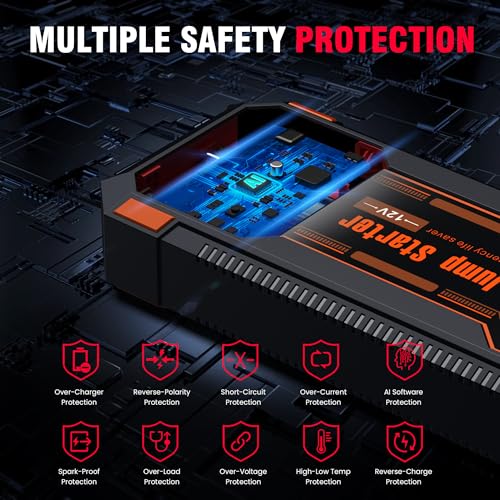 Car Jump Starter 6000A Car Battery Jump Starter Portable