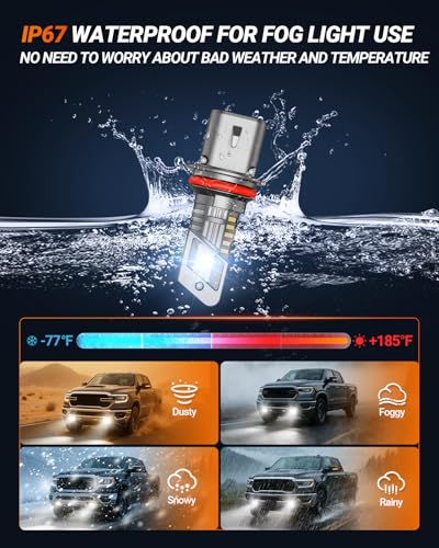 9007 HB5 LED Bulbs Combo (2 Count)